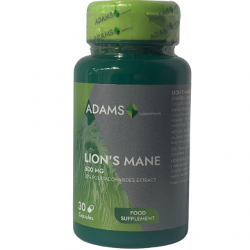 Lion`s Mane 500mg 30cps, Adams Supplements
