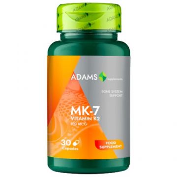MK-7 (Vitamina K2), 30cps, Adams Supplements