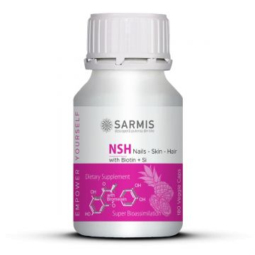 NSH - nails, skin, hair cu Bromelaina (180 cps veg)