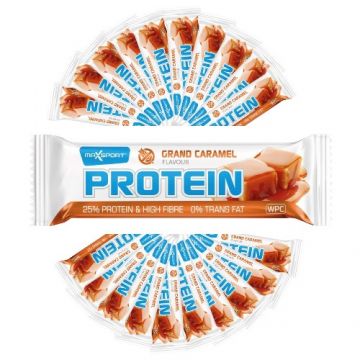 Pachet baton proteic cu caramel, 20 bucati, MaxSport Pachet baton proteic cu caramel, 20 bucati, MaxSport