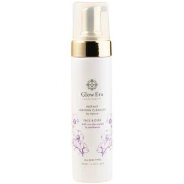 Spuma de curatare pentru fata si ochi cu Orhidee Violeta, 150ml, Glow Era Spuma de curatare pentru fata si ochi cu Orhidee Violeta, 150ml, Glow Era