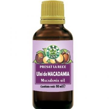 Ulei Macadamia Presat La Rece 50ml, Herbavit Ulei Macadamia Presat La Rece 50ml, Herbavit