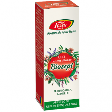 Ulei pentru Difuzor Biosept A31 Purificarea Aerului 10ml Fares Ulei pentru Difuzor Biosept A31 Purificarea Aerului 10ml Fares