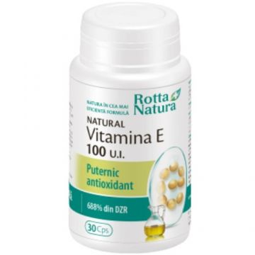 Vitamina E 100 UI, 30 cps, Rotta Natura