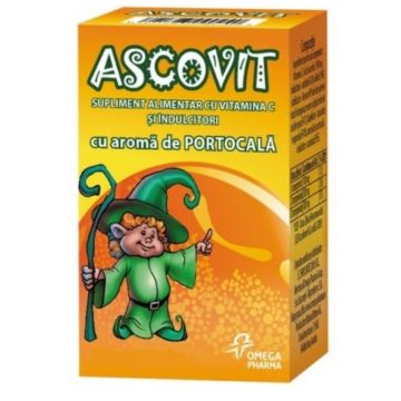 Ascovit cu vit. cu gust de portocala x 60 cpr