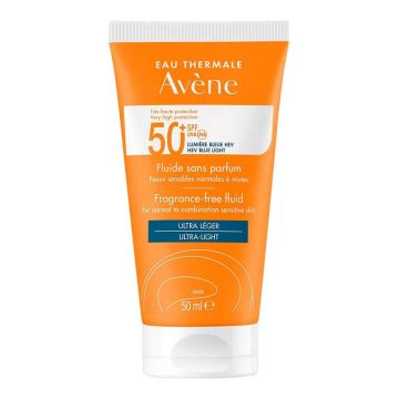 Avene SPF 50+ TRIASORB- Fluid cu protectie solara pentru piele normala si mixta, 50 ml