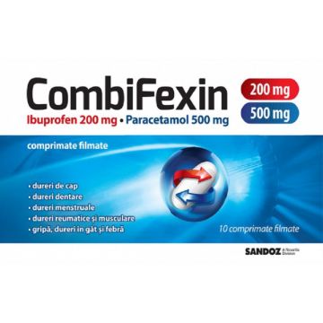 CombiFexin 200mg/500 mg x 10 cp Sandoz