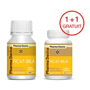 Ficat-Bilă, 180 capsule + Ficat-Bilă, 60 capsule Gratuit