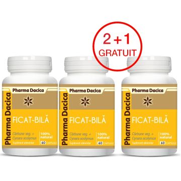 Ficat-bilă 2+1 Gratuit, 60 capsule