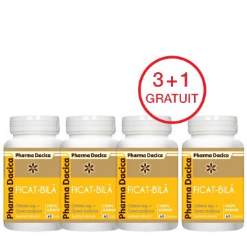 Ficat-bilă 3+1 Gratuit, 60 capsule x 4
