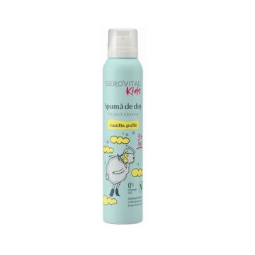 Gerovital Kids Vanilla Puffs Spuma de Dus 3 ani+ 200ml