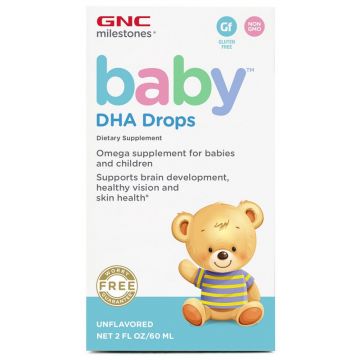 GNC Milestones Kids Picaturi cu DHA Pentru Bebelusi 60 ml
