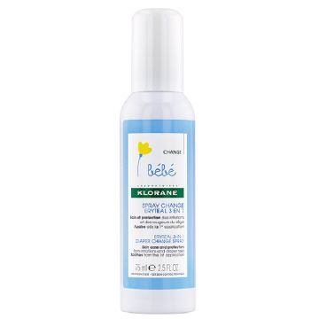 Klorane Bebe Eryteal Spray pentru schimbatul scutecelor 75 ml