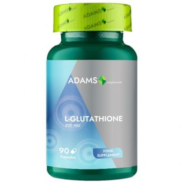 L-Gluthatione 200mg 90cps, Adams Supplements