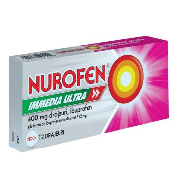 Nurofen Immedia Ultra 400mg drajeuri 24 comprimate