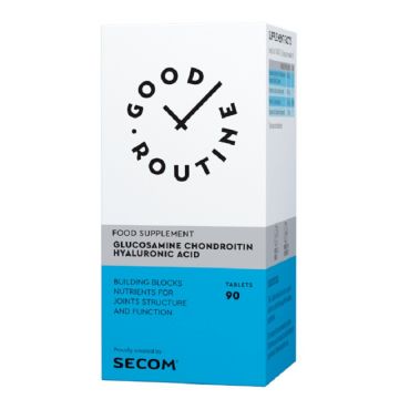 Secom Good Routine- Glucosamine Chondroitin Hyaluronic Acid, 90 comprimate