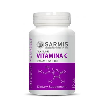 Vitamina C Alkaline cu Se+D3+Zn - 90 cps