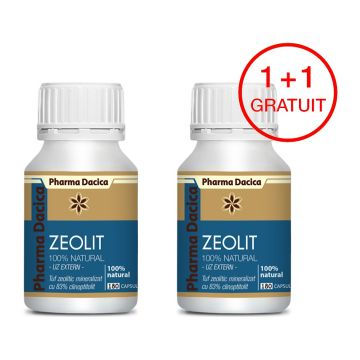 Zeolit 1+1 Gratuit, 180 capsule x 2