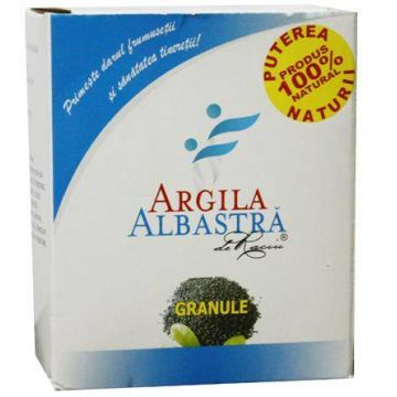 Argila albastra de Raciu - granule 500g - ARGILA ALBASTRA - ROMCOS