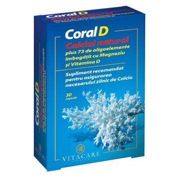 Coral D 30cps - calciu organic - Vitacare