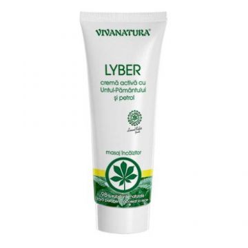 Crema Lyber antireumatica cu untul pamantului si petrol 75ml - Viva Natura