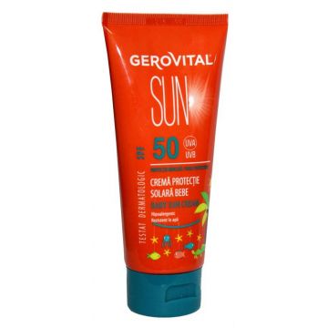 Crema protectie solara bebe SPF 50 100ml - Gerovital Sun