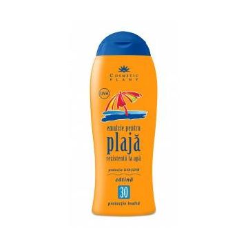 Emulsie pentru plaja rezistenta la apa SPF 30 cu ulei de catina 200 ml - Cosmetic Plant