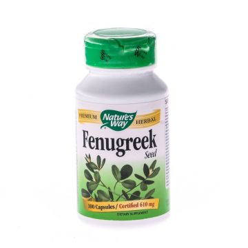 FENUGREEK (Schinduf) 610mg 100cps - Natures Way - Secom