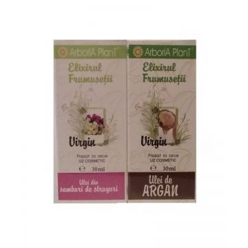 Pachet Ulei de argan 30ml + Ulei de struguri 30ml - Arboria Plant