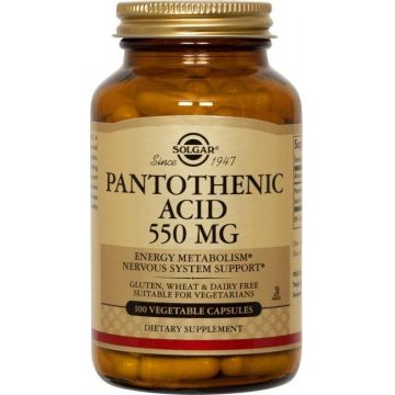 Pantothenic Acid 550mg 100cps - SOLGAR