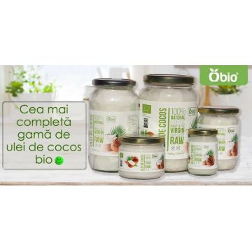 Ulei de cocos extra virgin, ECO-BIO, OBIO 1000ml (920g)