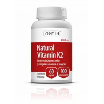 Vitamina K2 naturala 100µg 60cps - Zenyth